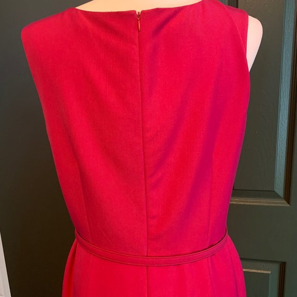 Jones New York Pink Belted Shift Dress with Peep Hole, Size 12 - Picture 4 of 5